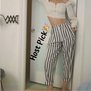 UO high rise pleated tapered pants